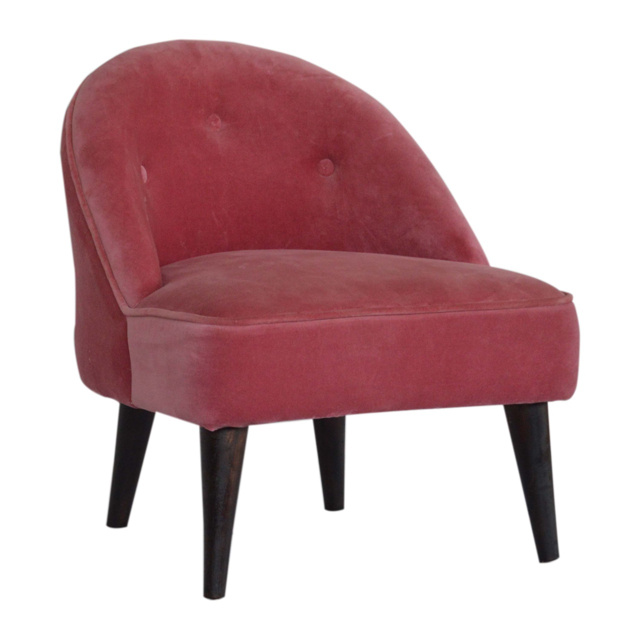 Artisan Deep Button Chair - Pink, Velvet