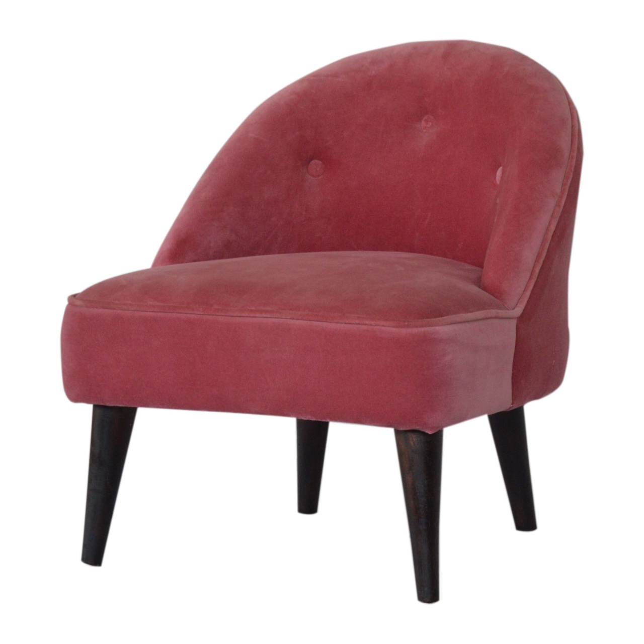 Artisan Deep Button Chair - Pink, Velvet