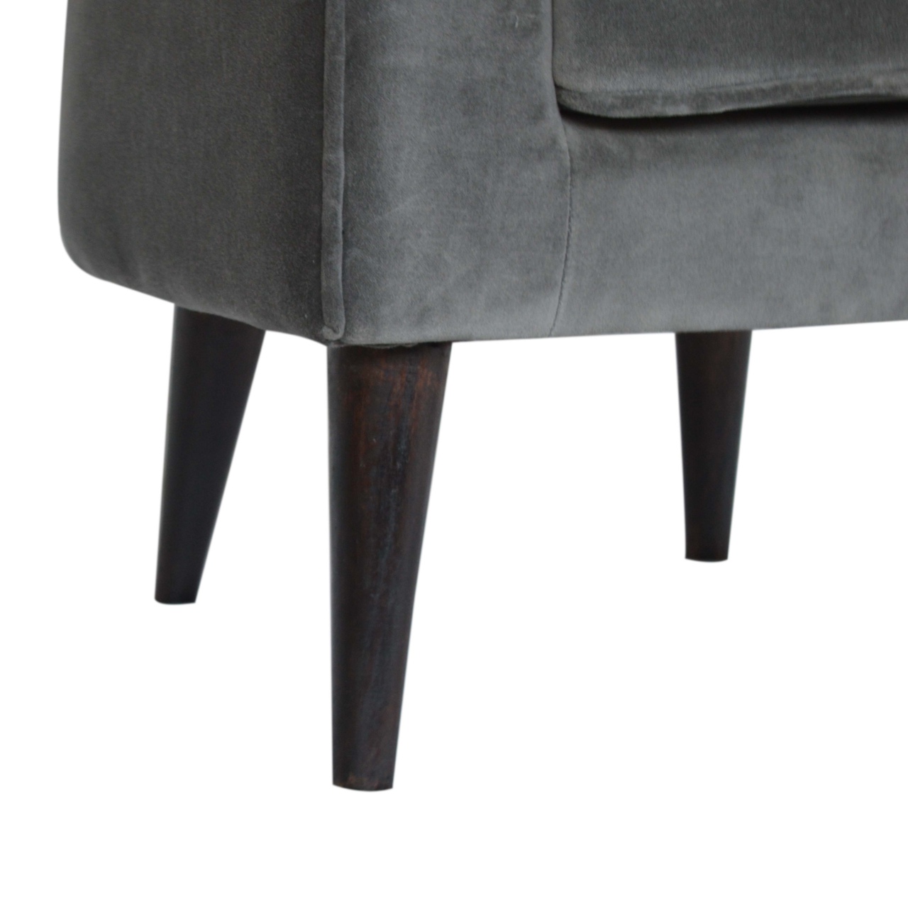 Artisan™ Nordic Style Armchair - Gray, Velvet