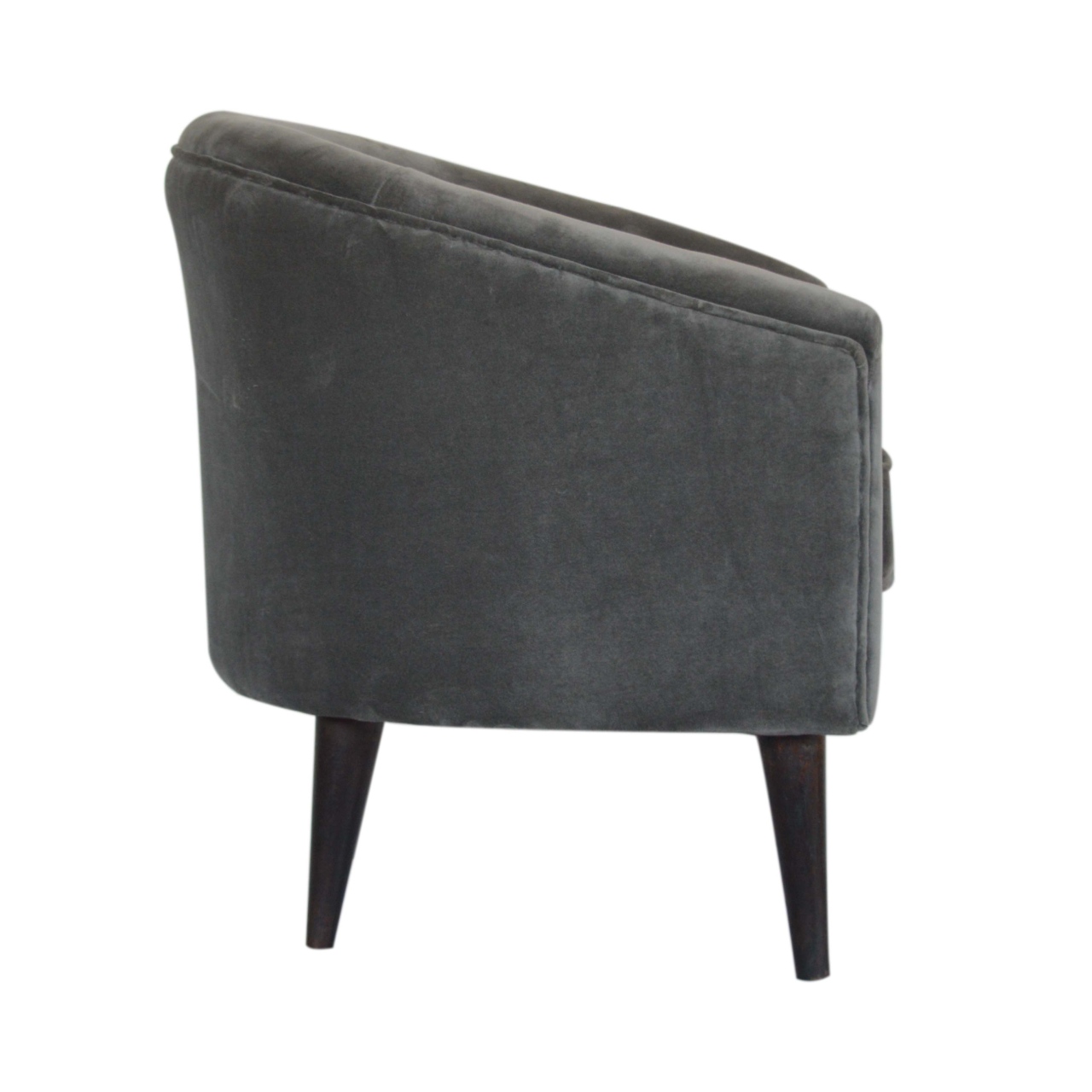 Artisan™ Nordic Style Armchair - Gray, Velvet