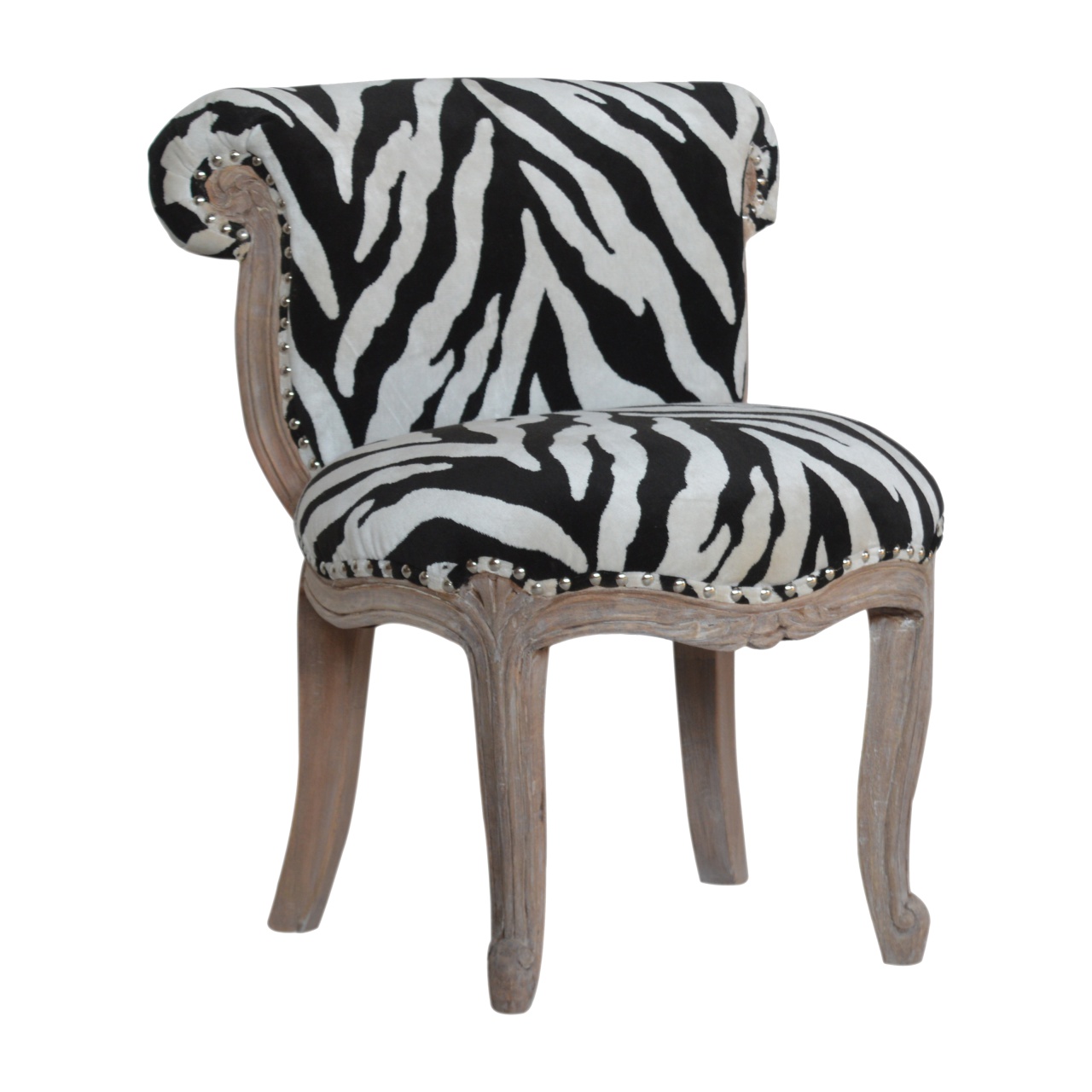 Artisan - Zebra Printed Studded Chair