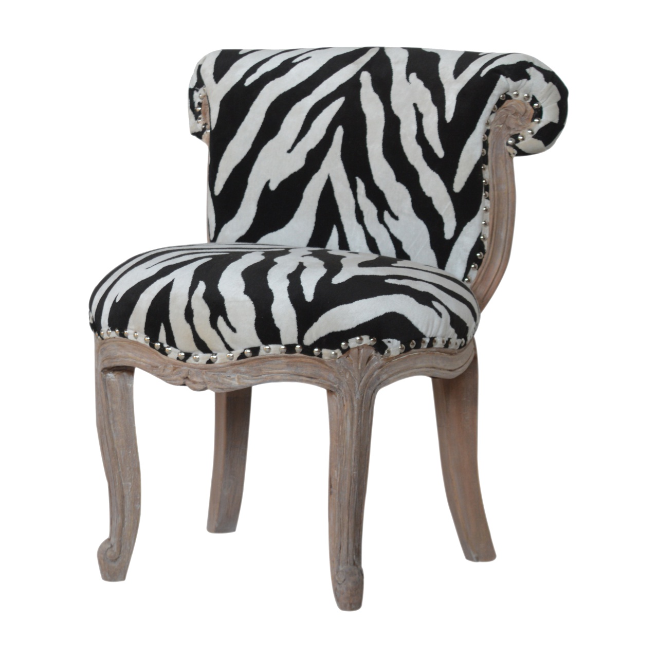 Artisan - Zebra Printed Studded Chair