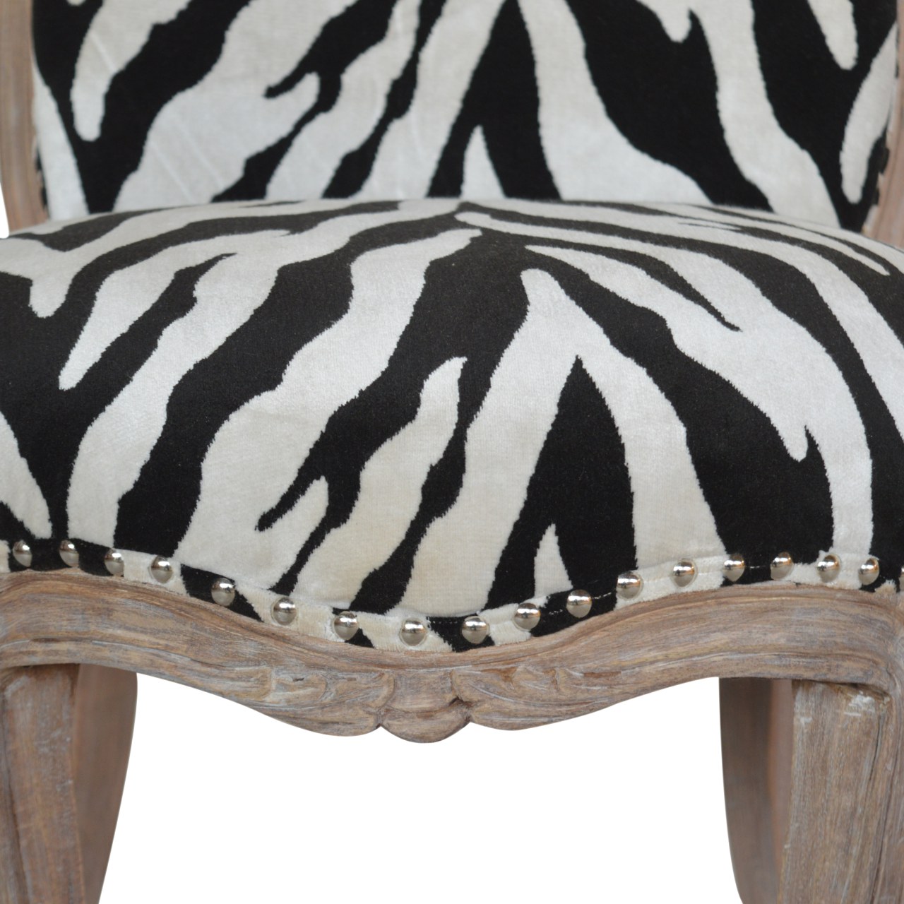 Artisan - Zebra Printed Studded Chair