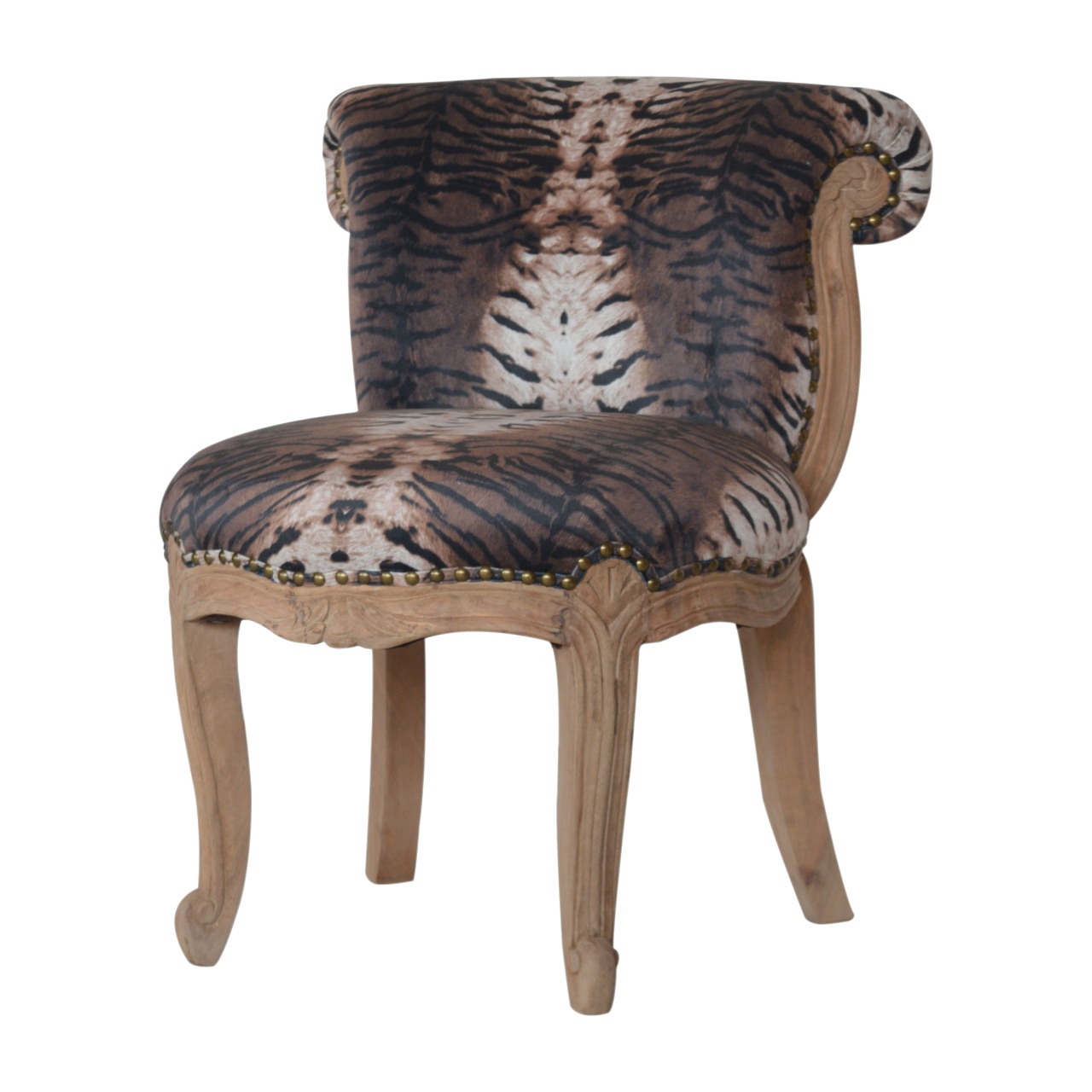 Artisan™ Tiger Printed Studded Chair