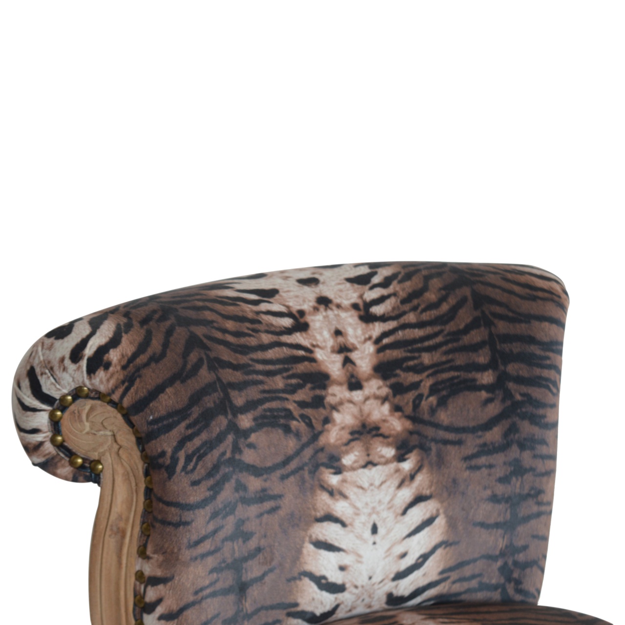 Artisan™ Tiger Printed Studded Chair