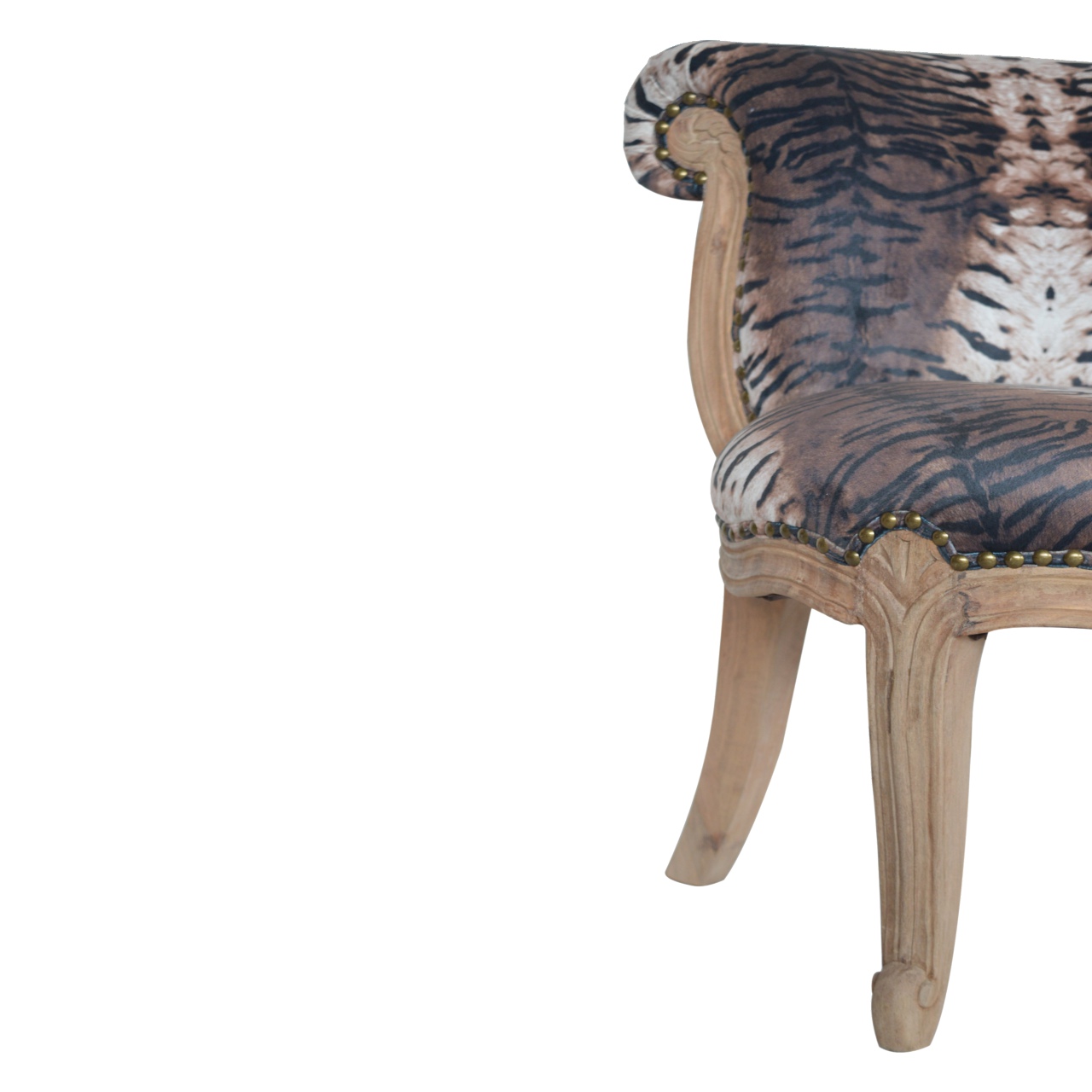 Artisan™ Tiger Printed Studded Chair