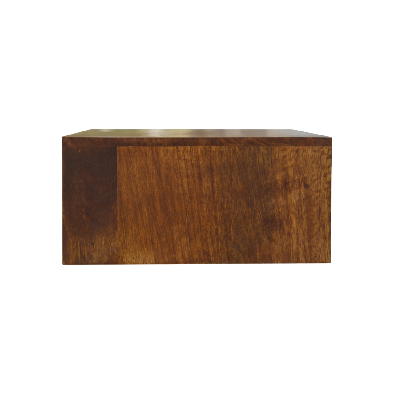 Artisan Floating Cut-Out Nightstand - Chestnut, Brass