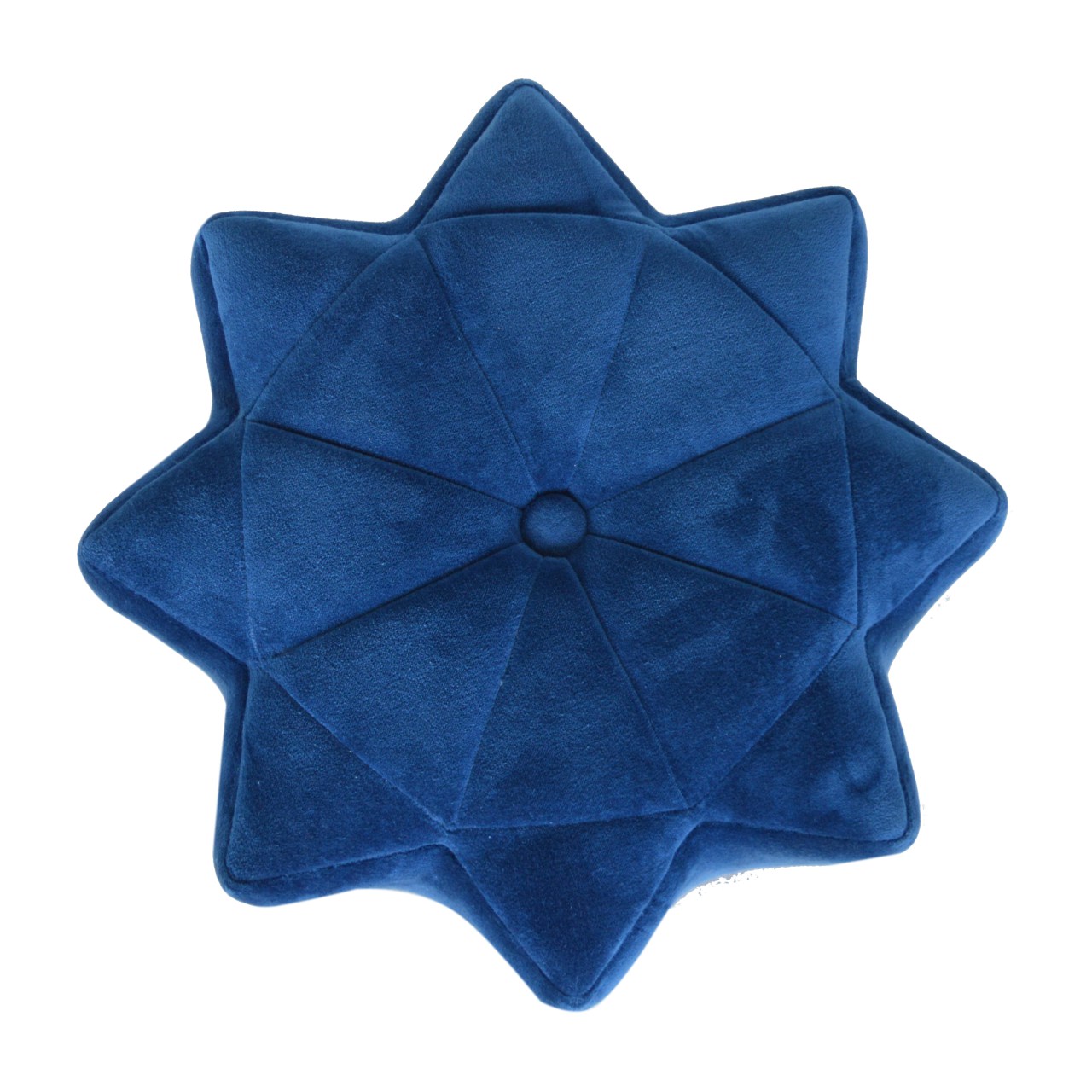 Artisan - Star Footstool in Blue, Velvet