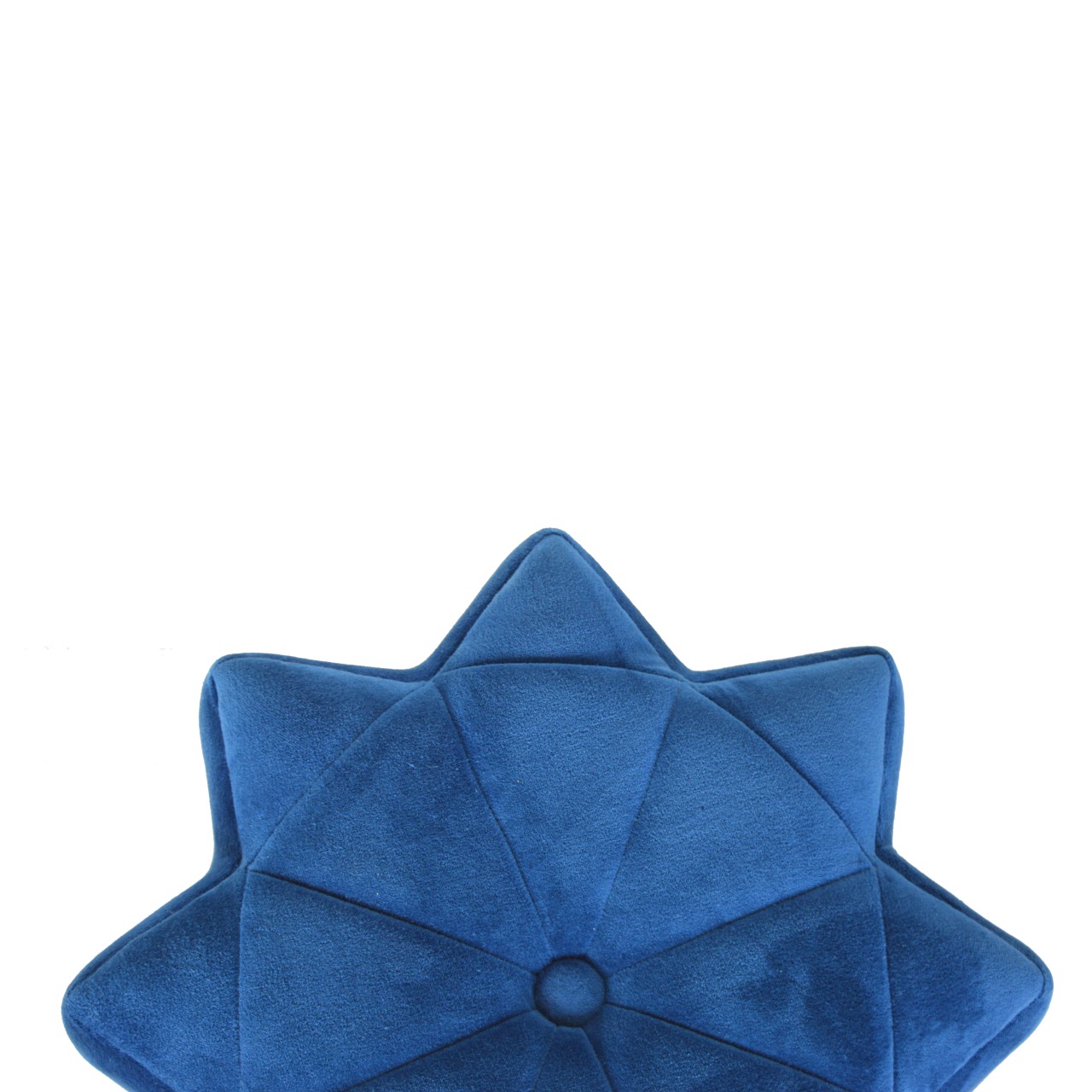 Artisan - Star Footstool in Blue, Velvet