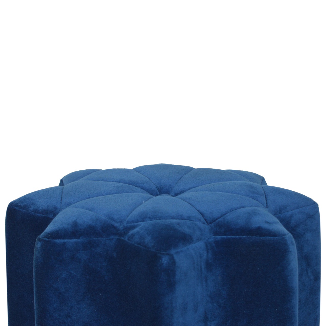 Artisan - Star Footstool in Blue, Velvet