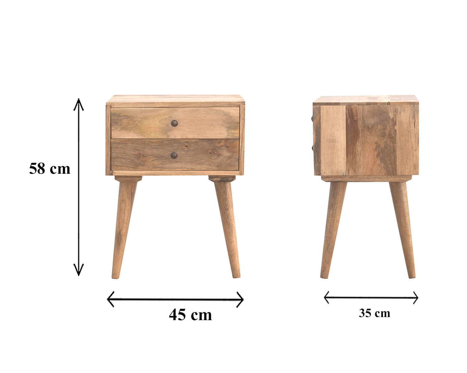 Artisan Modern Solid Nightstand - Natural Oak-Ish