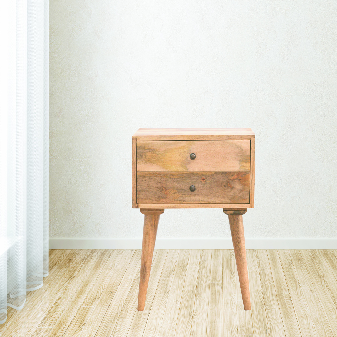 Artisan Modern Solid Nightstand - Natural Oak-Ish