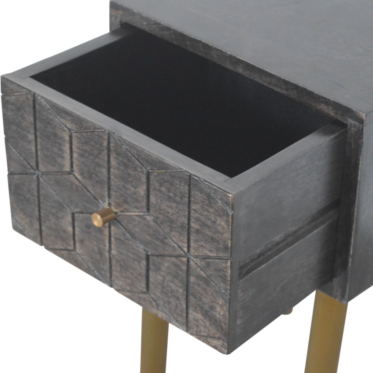 Artisan - Doha Nightstand in Washed Black