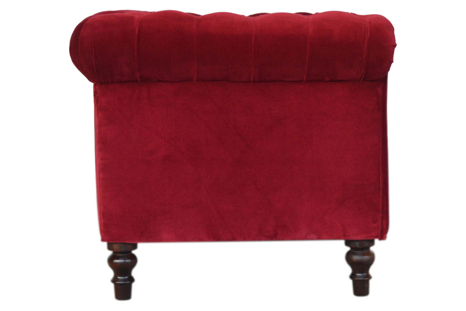 Artisan Chesterfield Sofa with 2 Seater - Wine Red, Velvet