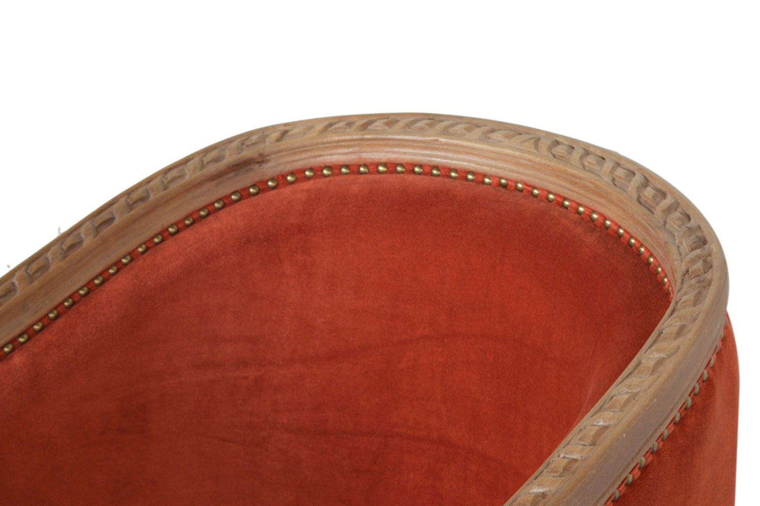 Artisan Velvet Occasional Chair - Brick Red