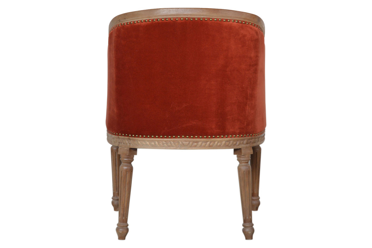 Artisan Velvet Occasional Chair - Brick Red