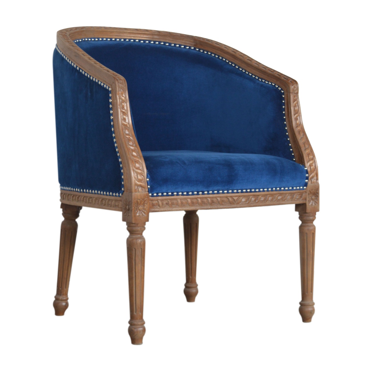 Artisan™ Occasional Chair - Royal Blue, Velvet