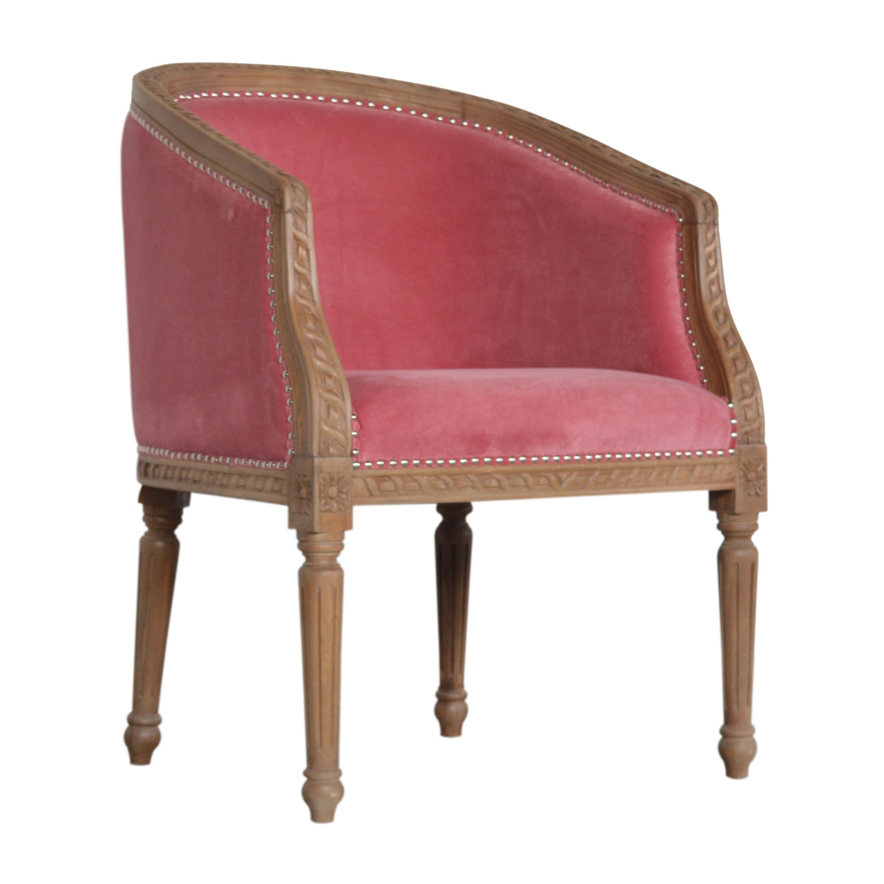 Artisan Occasional Chair - Pink, Velvet