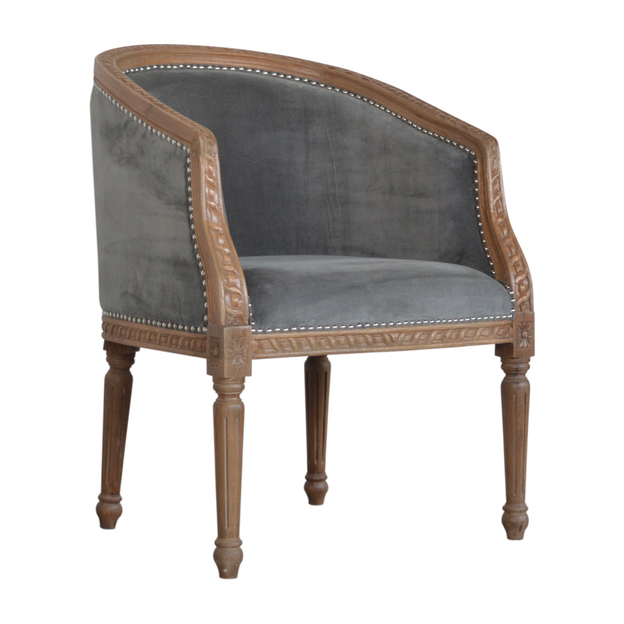 Artisan Occasional Chair - Gray, Velvet