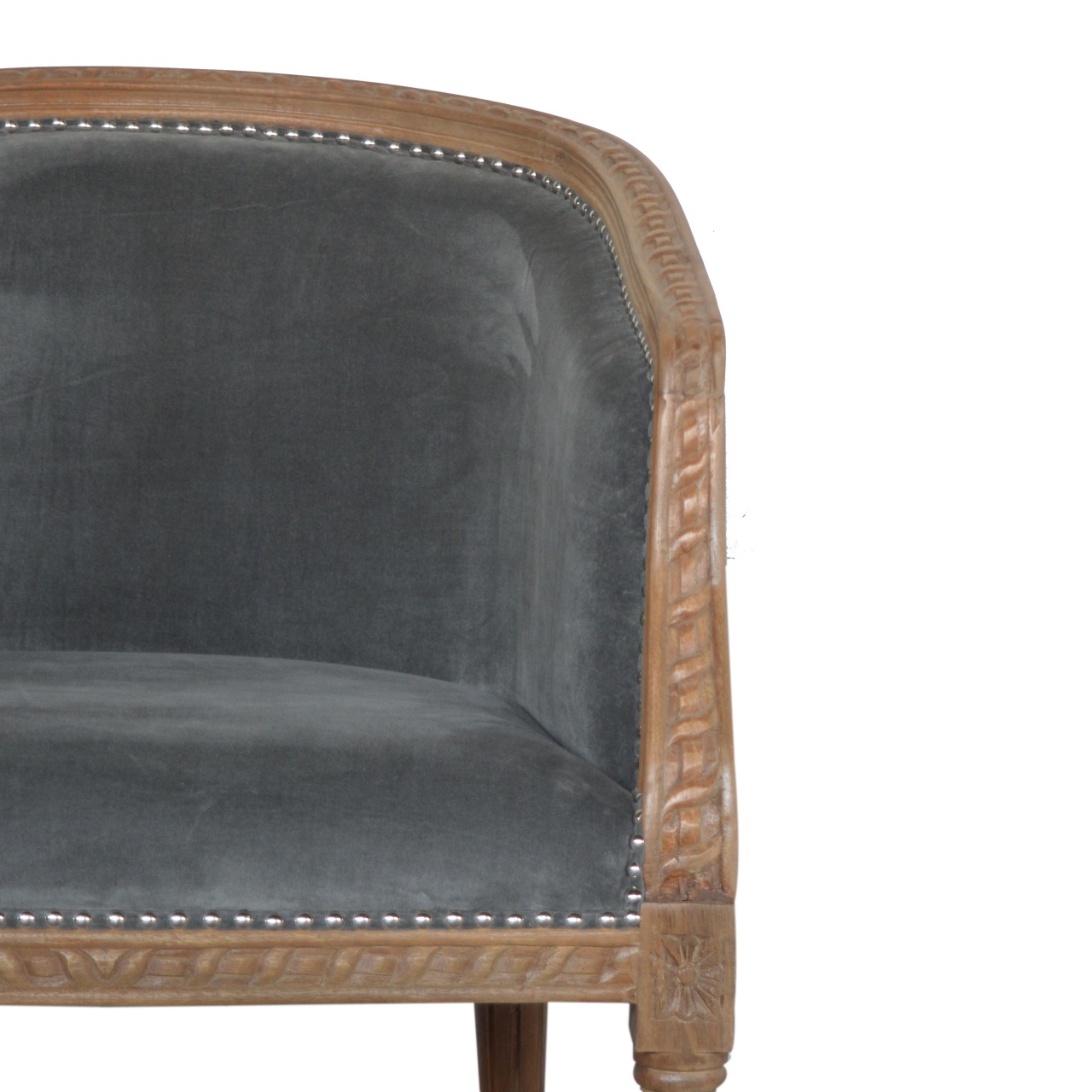 Artisan Occasional Chair - Gray, Velvet