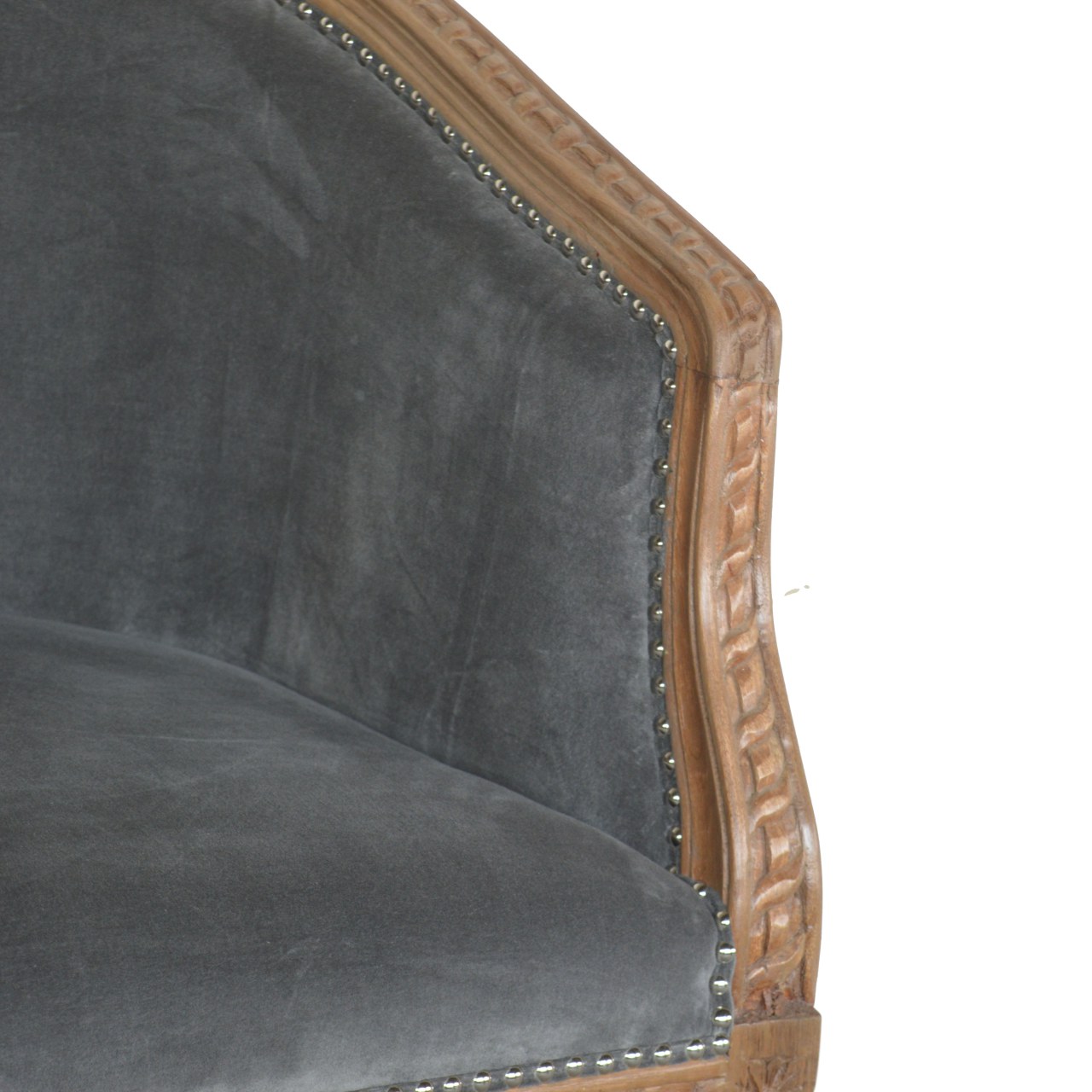 Artisan Occasional Chair - Gray, Velvet