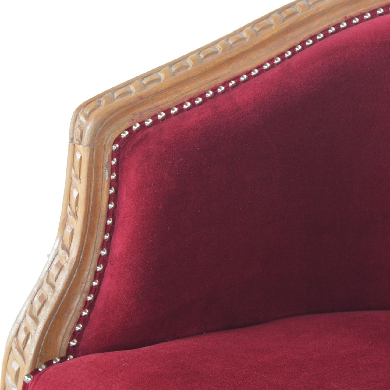 Artisan Velvet Occasional Chair - Wine Red