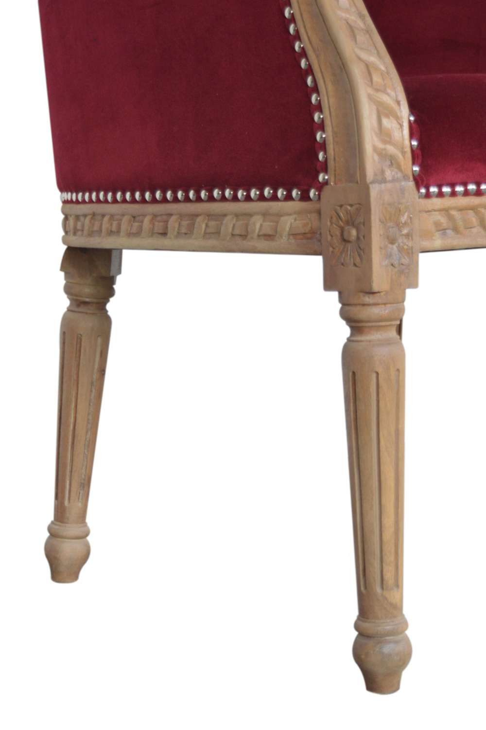 Artisan Velvet Occasional Chair - Wine Red