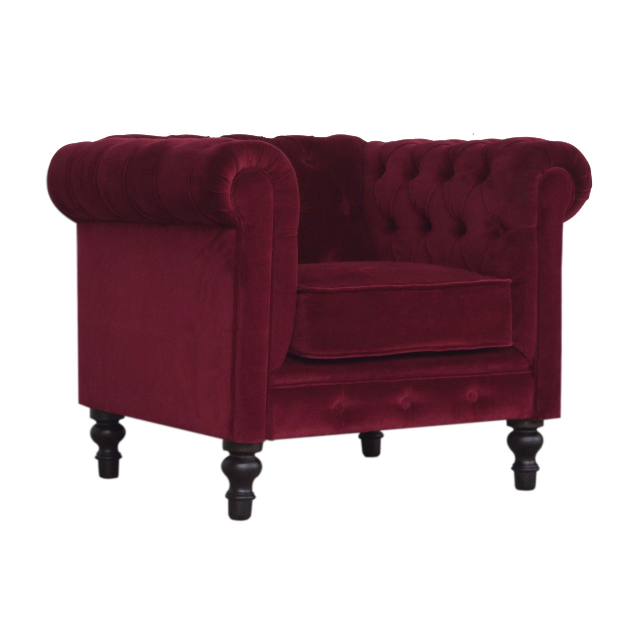 Artisan™ Chesterfield Armchair - Wine Red