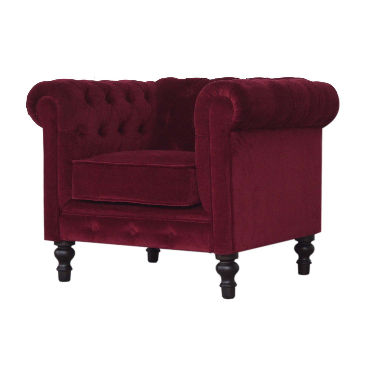 Artisan™ Chesterfield Armchair - Wine Red