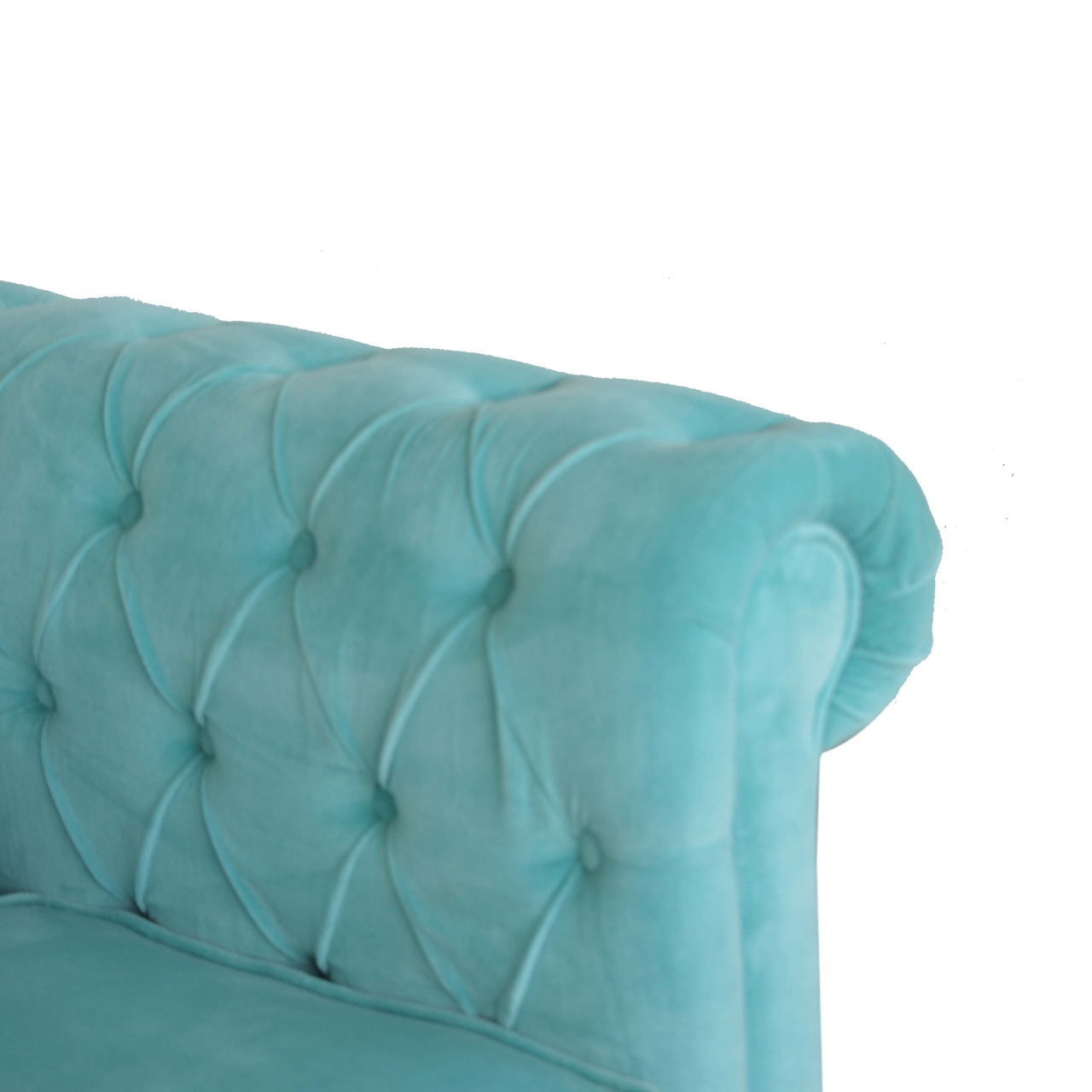 Artisan™ Chesterfield Armchair - Aqua, Velvet