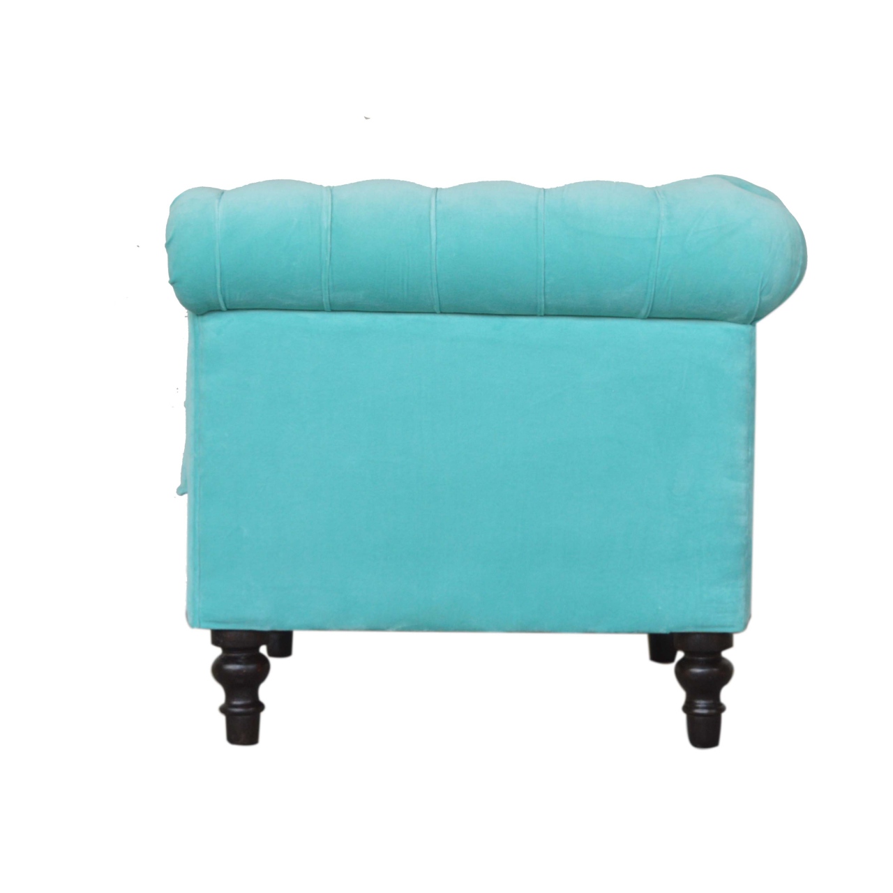 Artisan™ Chesterfield Armchair - Aqua, Velvet