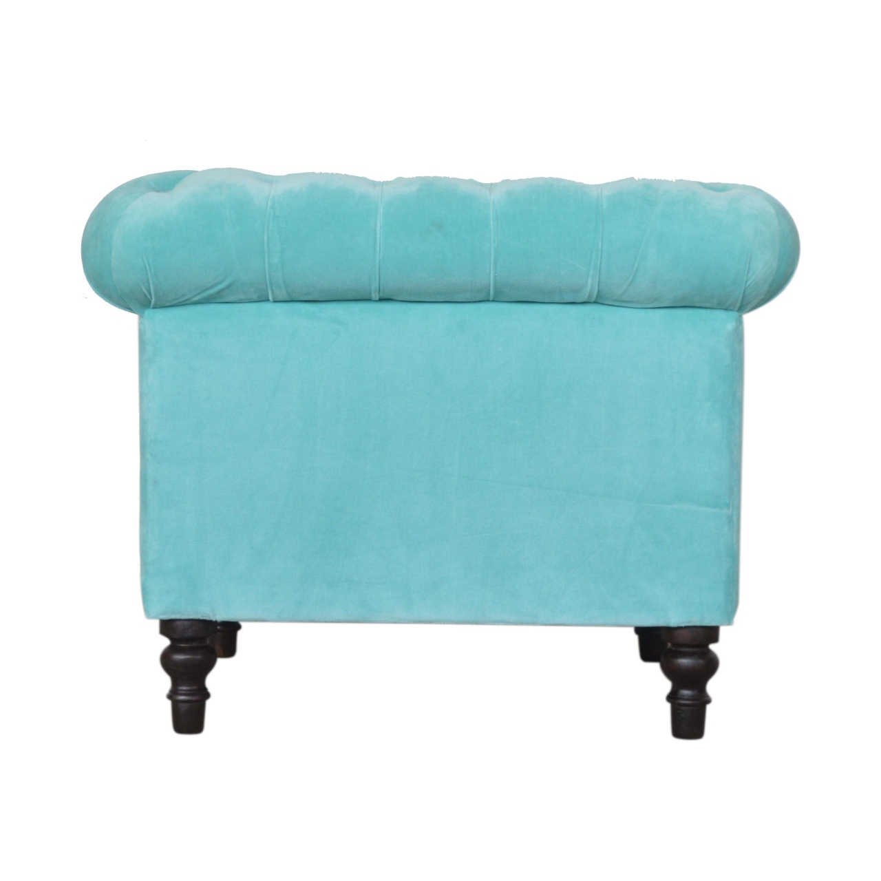 Artisan™ Chesterfield Armchair - Aqua, Velvet