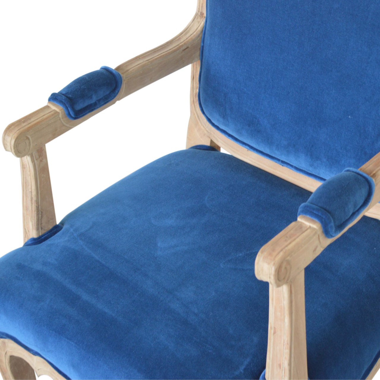 Artisan™ French Chair - Royal Blue, Velvet