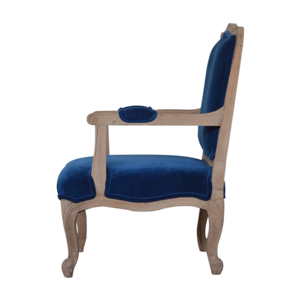 Artisan™ French Chair - Royal Blue, Velvet