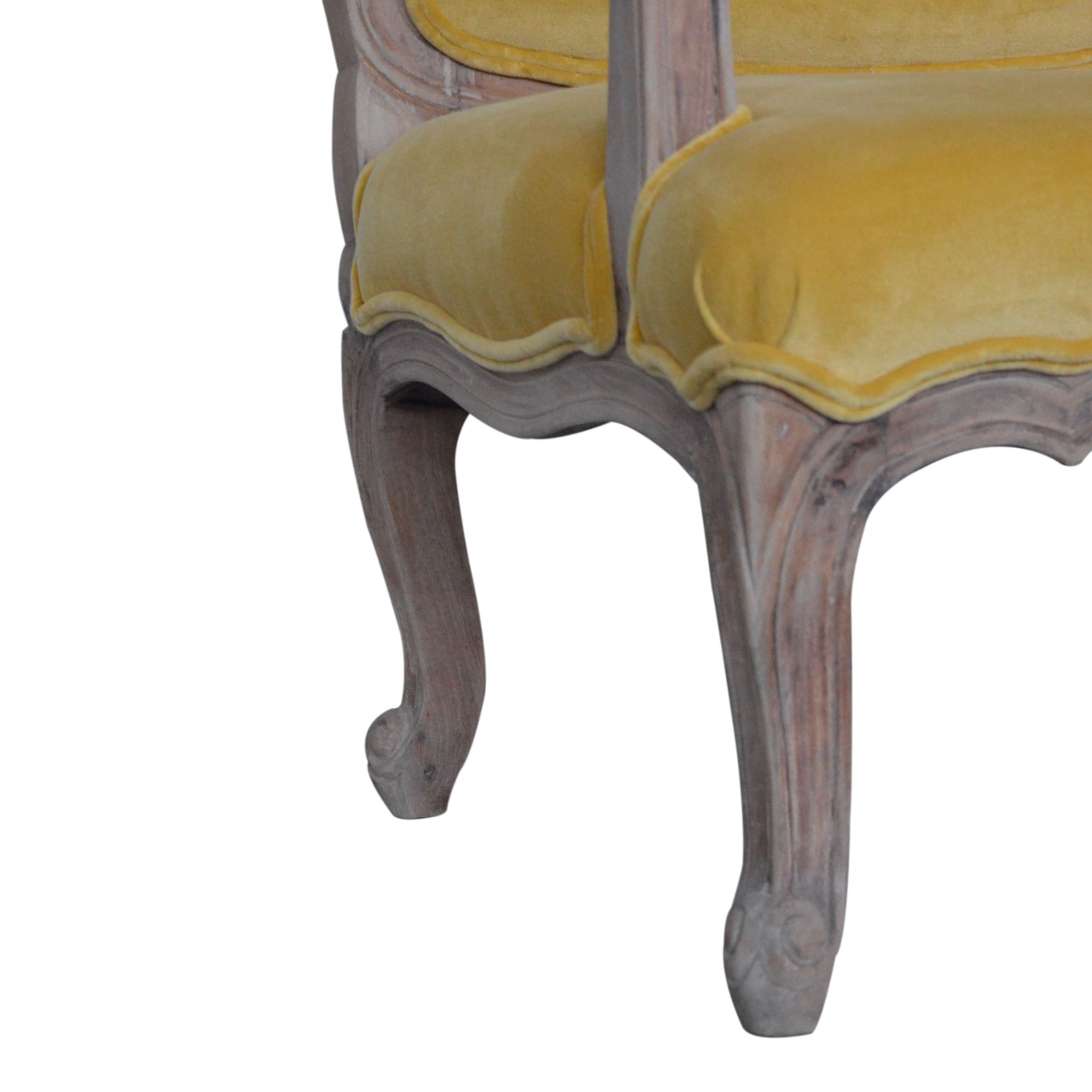 Artisan™ French Style Chair - Mustard, Velvet