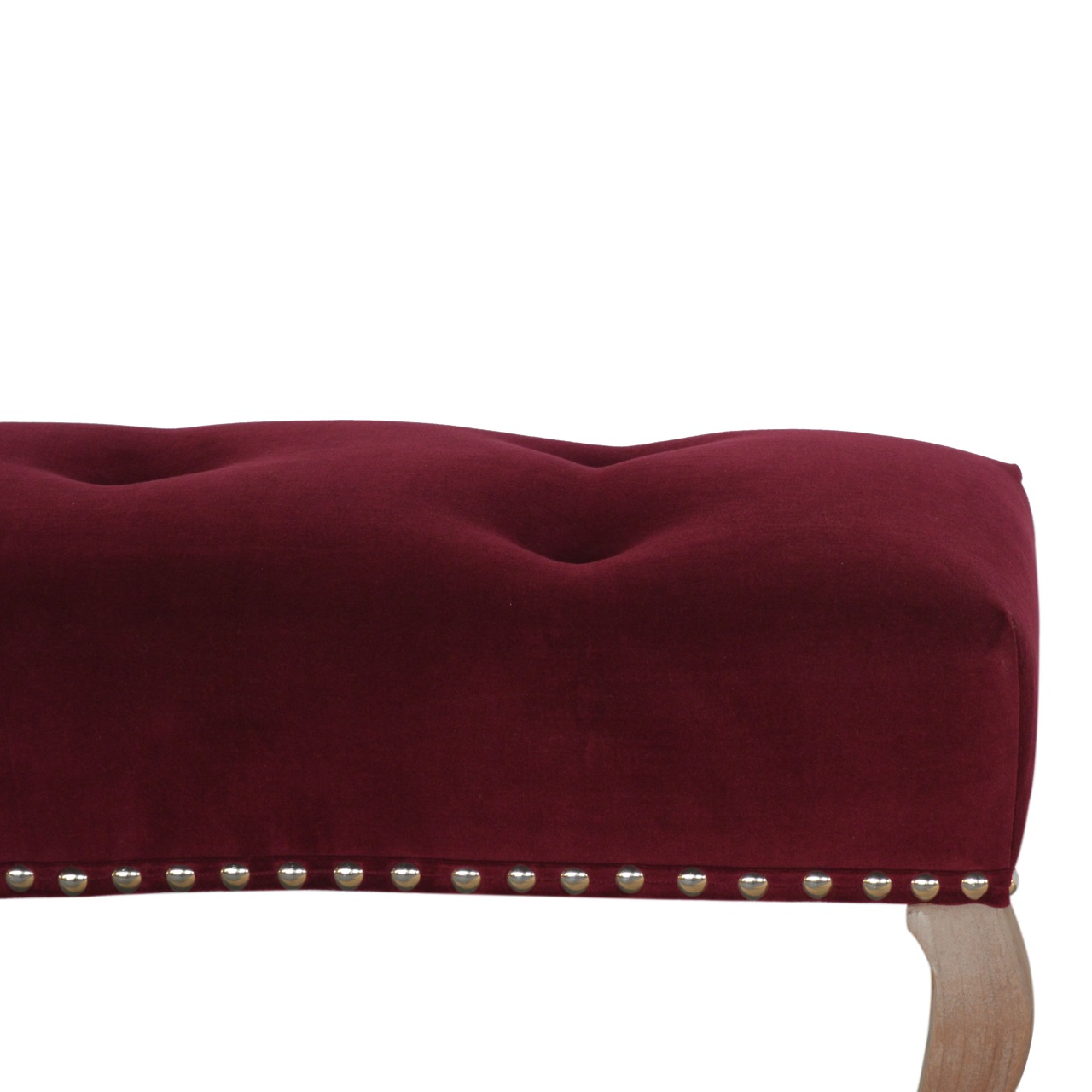 Artisan French Style Bench - Wine Red