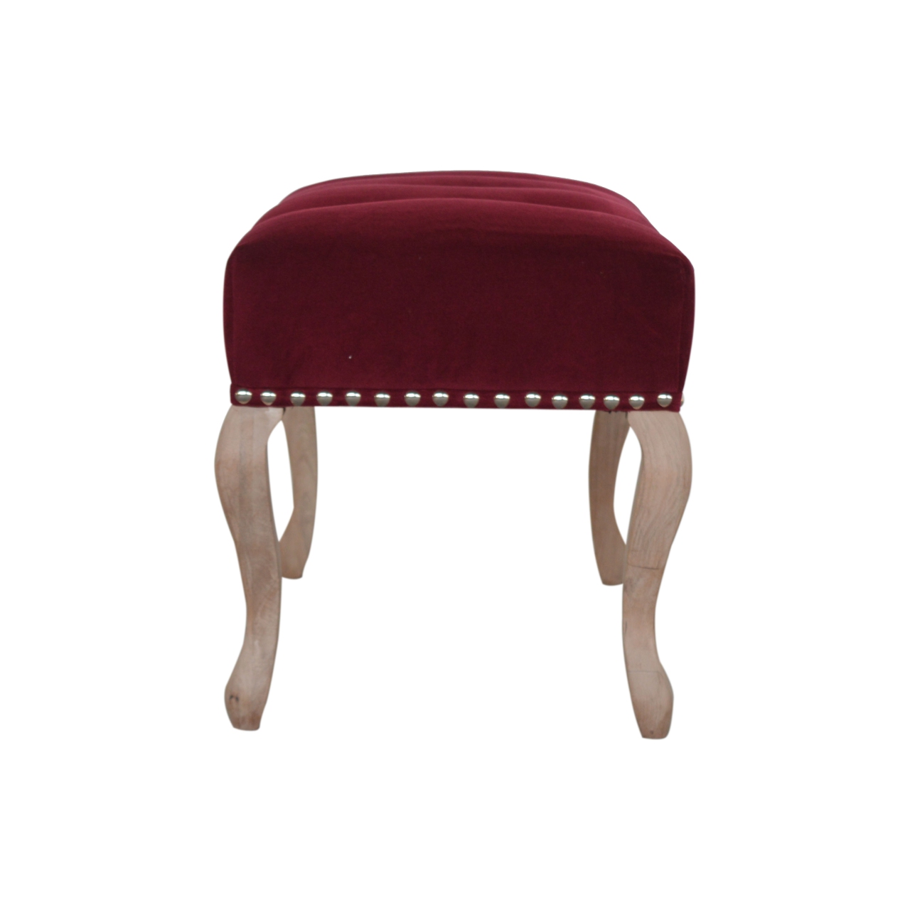 Artisan French Style Bench - Wine Red