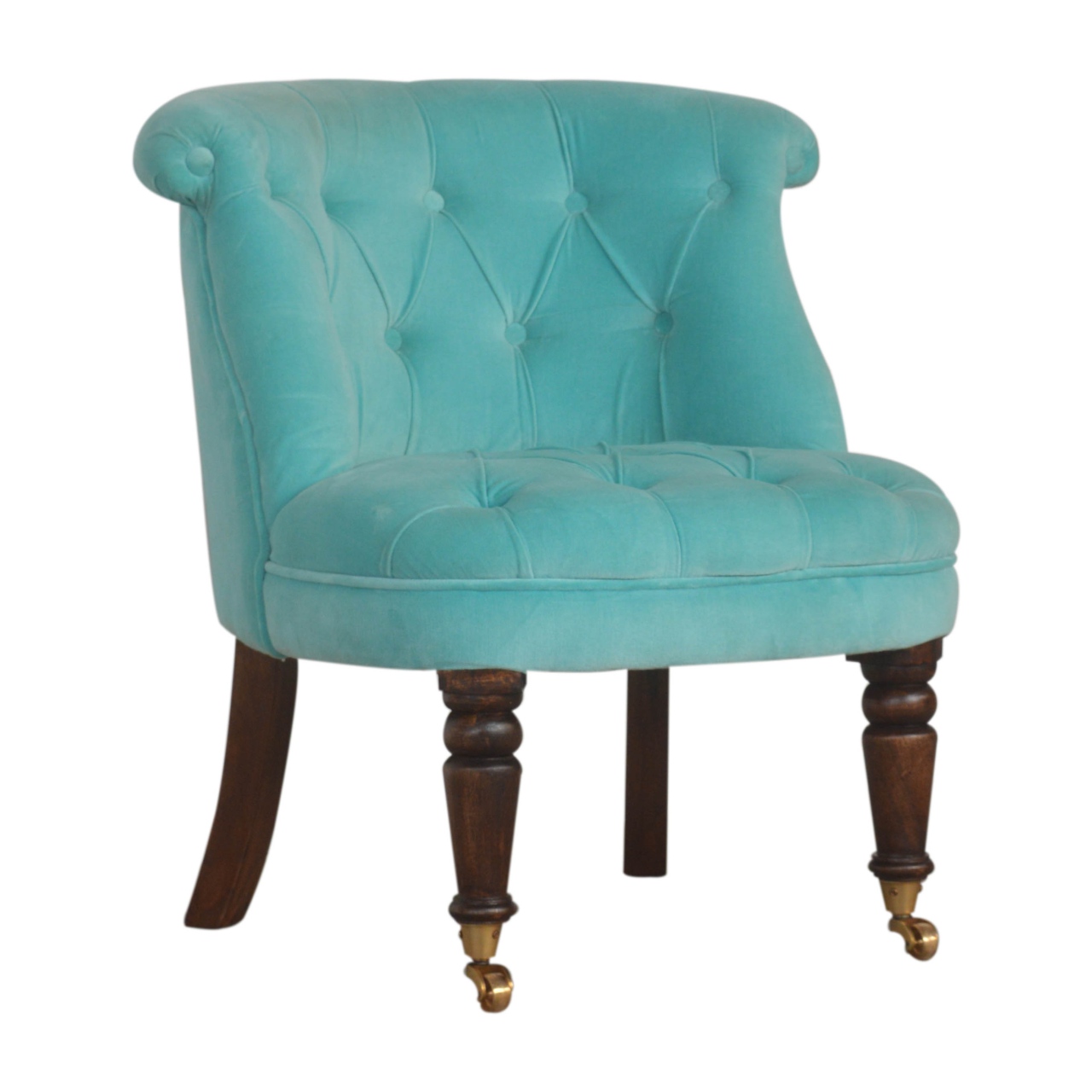 Artisan™ Accent Chair - Turquoise, Velvet