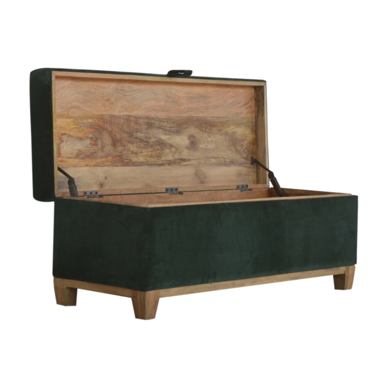 Artisan - Storage Box in Emerald Green, Velvet