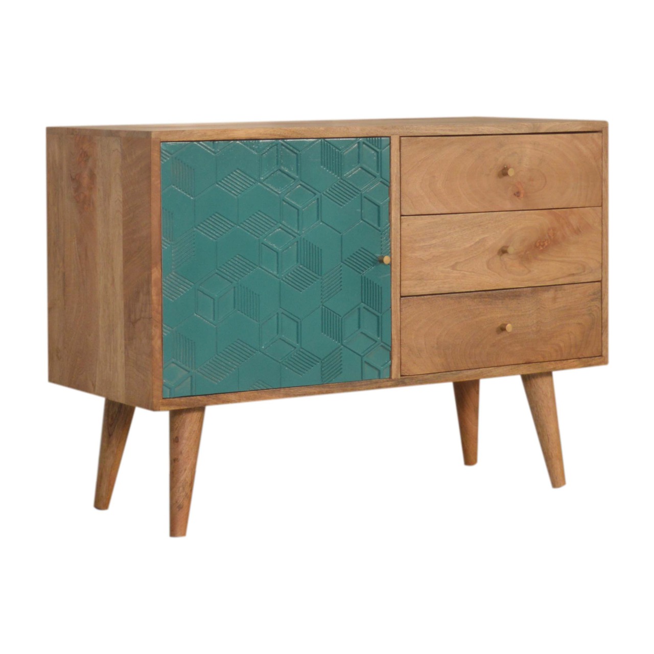 Artisan Acadia Cabinet with Drawers - Teal