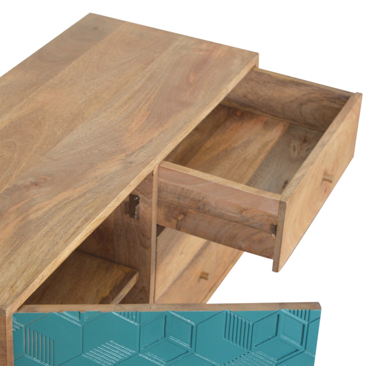 Artisan Acadia Cabinet with Drawers - Teal