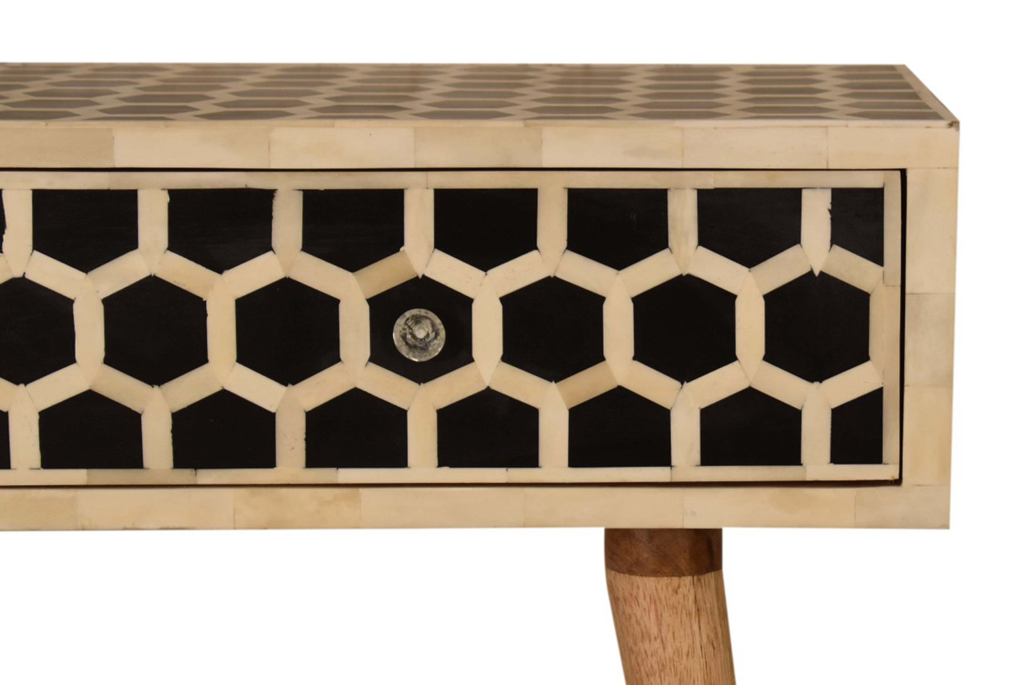 Artisan - Honeycomb Bone Inlay Console Table