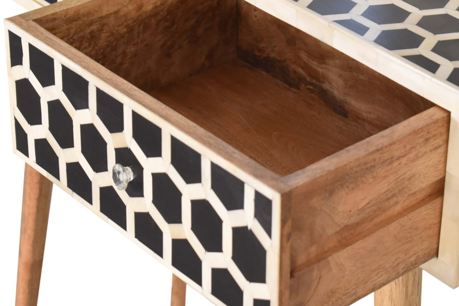 Artisan - Honeycomb Bone Inlay Console Table