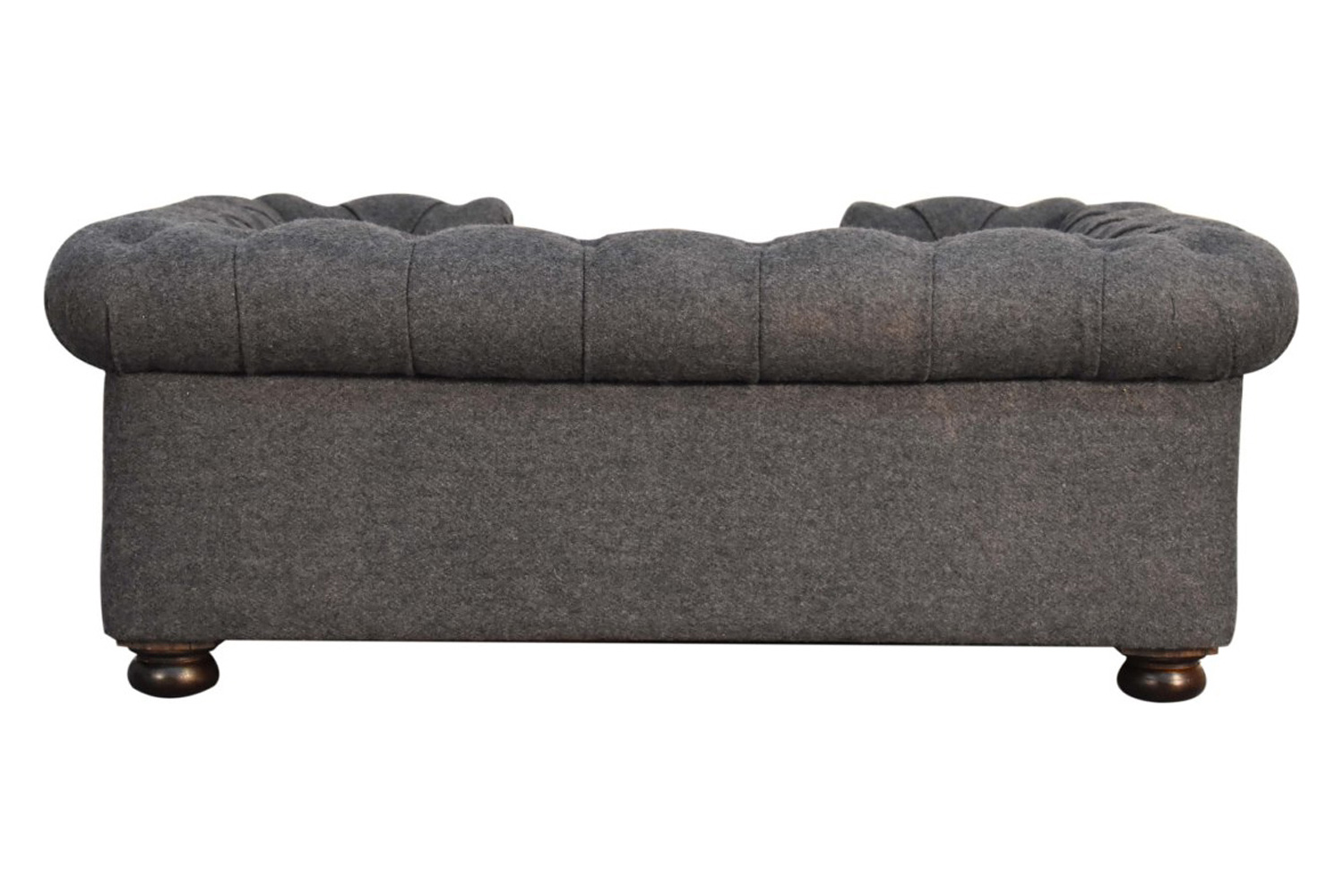 Artisan Battleship Pet Sofa Bed - Deep Button