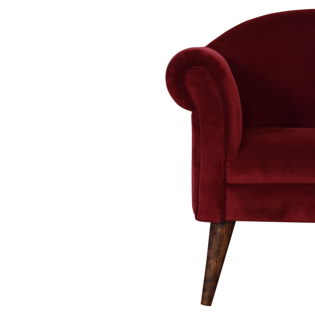 Artisan™ Nordic Style Armchair - Wine, Velvet