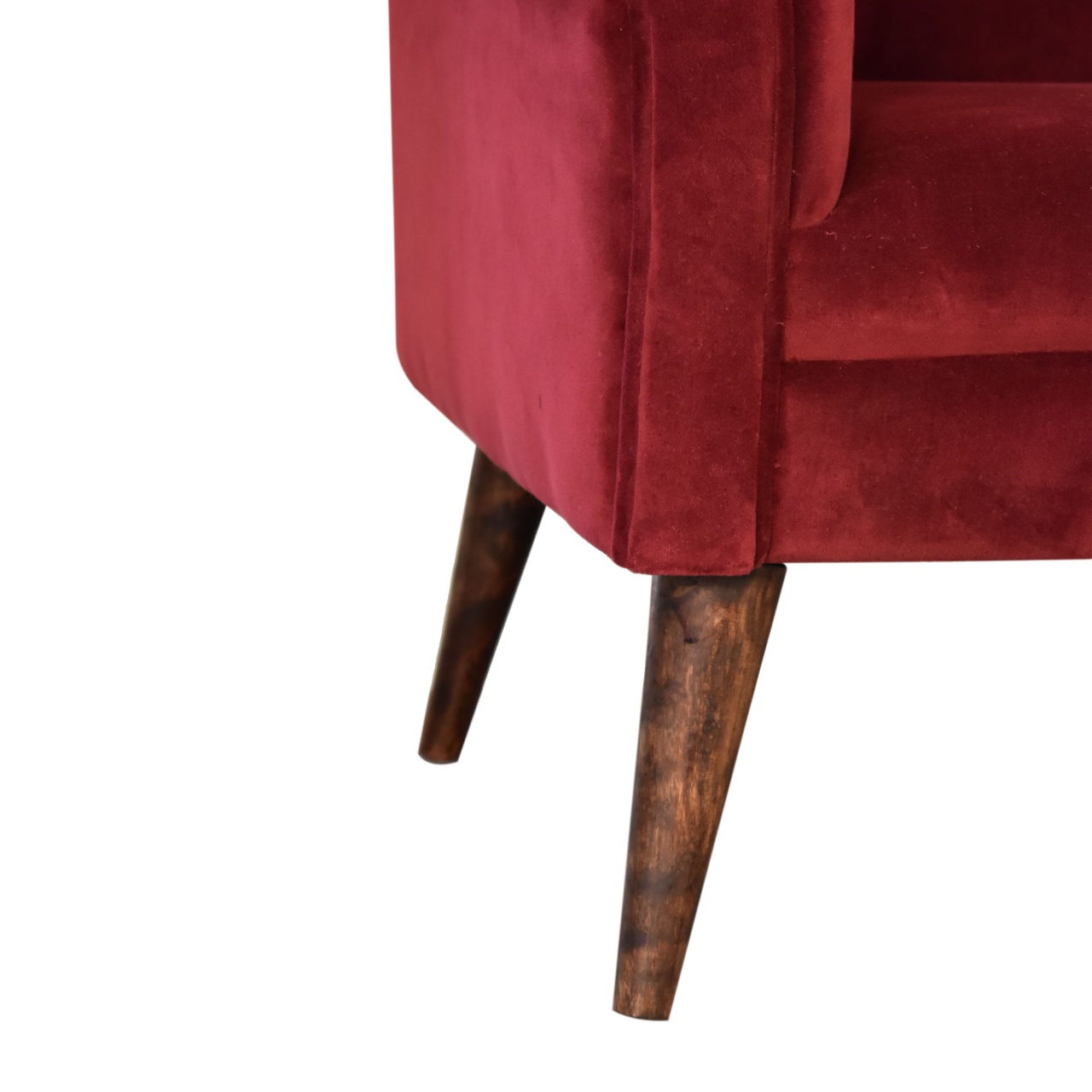 Artisan™ Nordic Style Armchair - Wine, Velvet