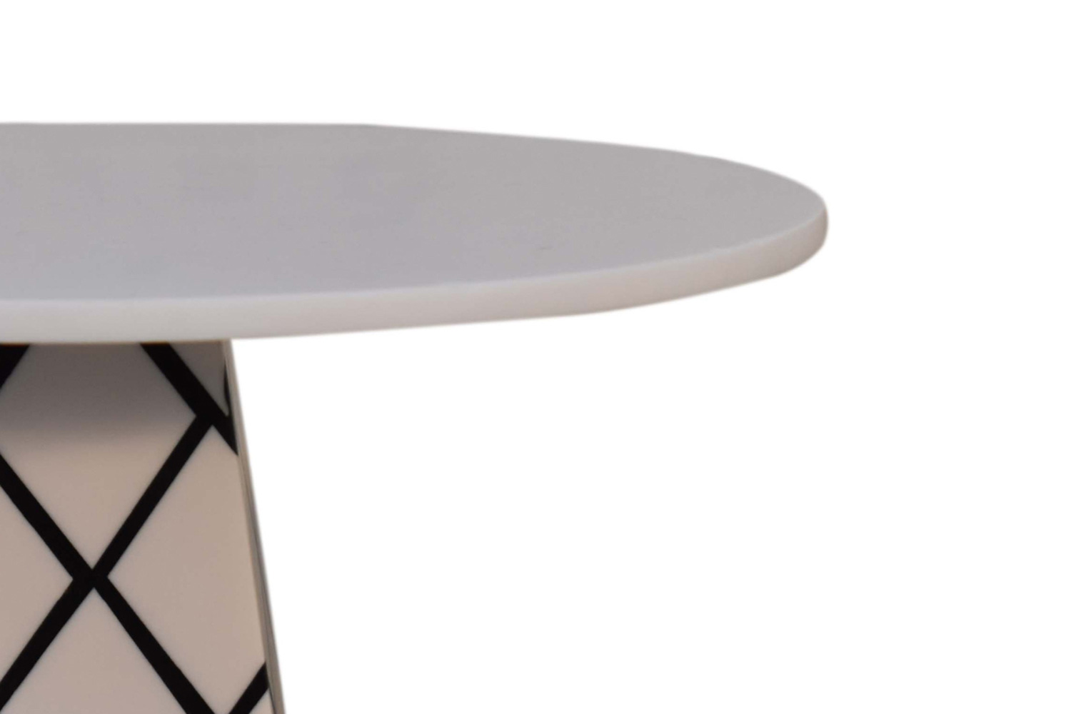 Artisan Cross Base Resin Cake Stand - White