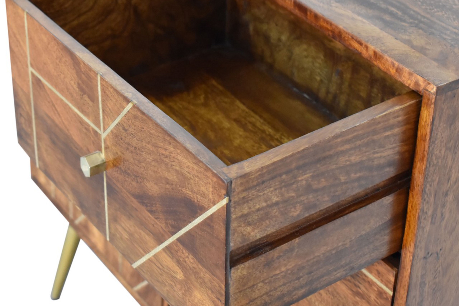 Artisan - Gold Inlay Cabinet in Chestnut