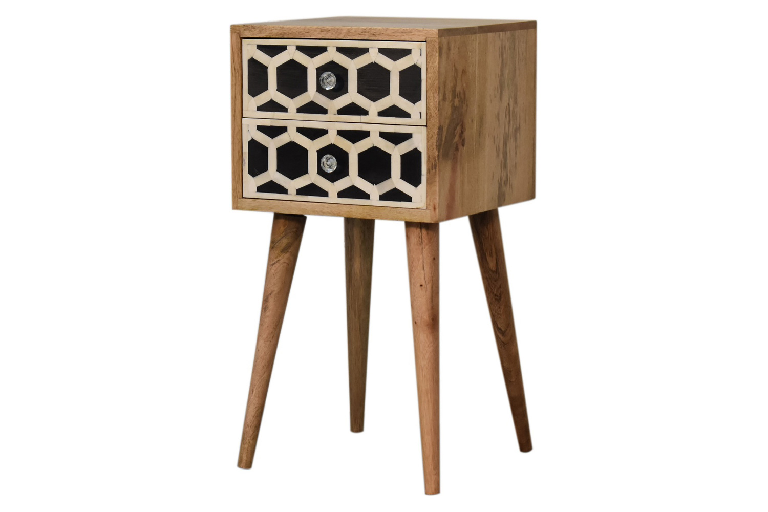 Artisan Bone Inlay Mini Bedside - 2 Drawers