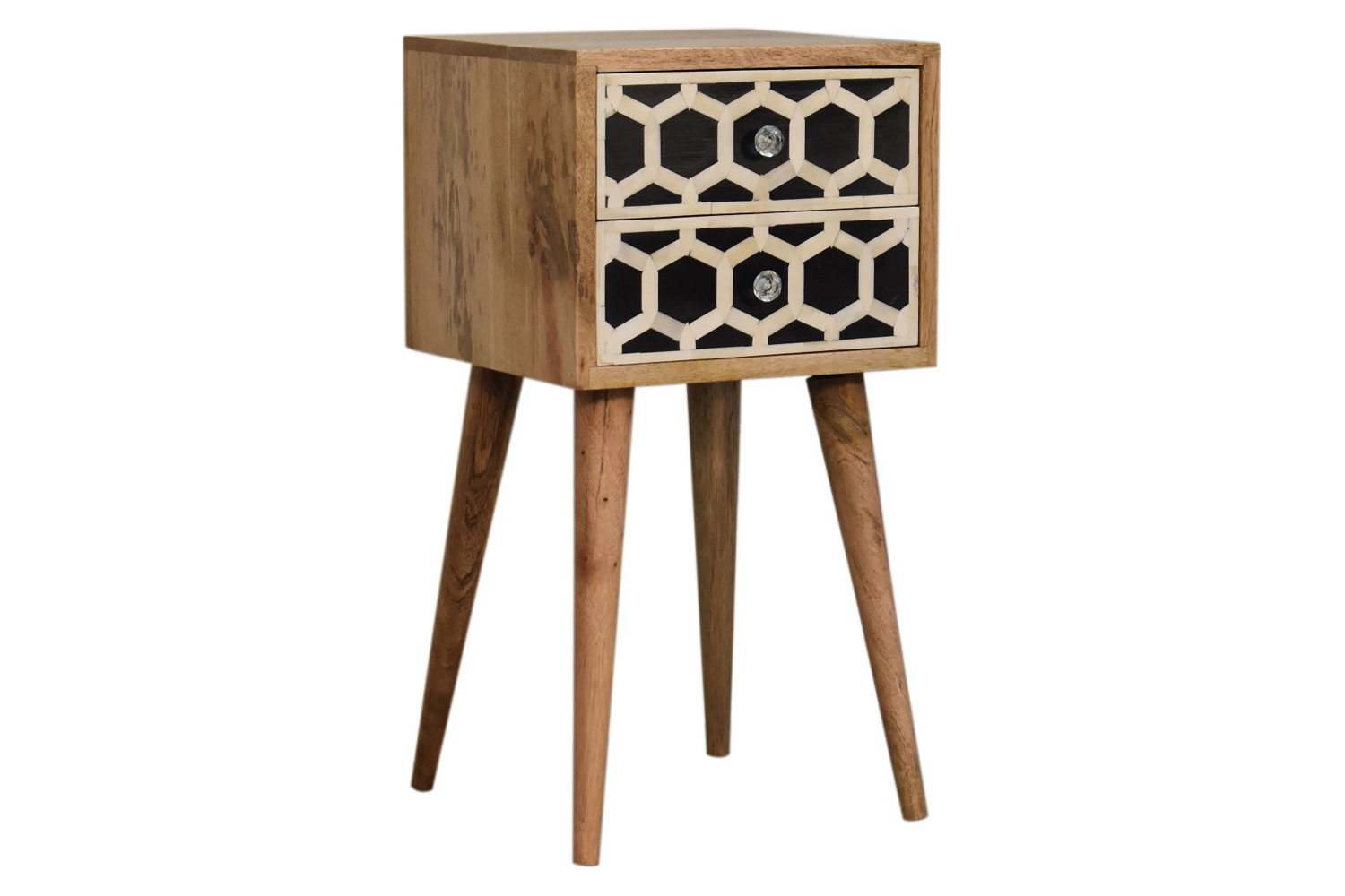 Artisan Bone Inlay Mini Bedside - 2 Drawers